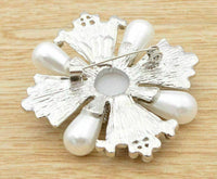 Stunning vintage look silver plated king cross celebrity brooch broach pin b49r