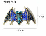 Stunning vintage look gold plated retro fly bat celebrity brooch broach pin f12