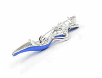 Stunning vintage look silver plated retro lady celebrity brooch broach pin f9