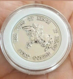 Silver plated sikh the king of kings guru gobind singh ji khalsa 1699 token coin