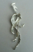 Stunning diamonte silver plated peacock bird brooch broach cake pin for suits