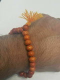 Wooden yogic beads meditation praying beads talisman sikh simarna bracelet ff12