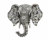 Stunning vintage look silver plated ganesh hindu brooch elephant broach pin f28