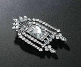 Stunning vintage look silver plated king royal celebrity brooch broach pin b49t