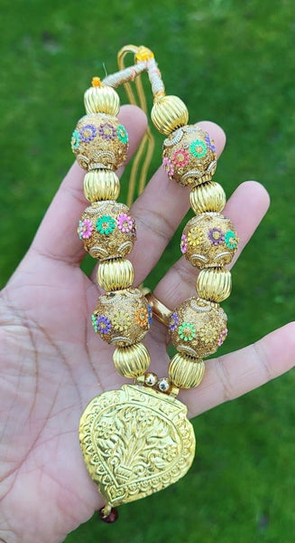 Punjabi kaintha folk cultural bhangra gidha pendant cultural patiala necklace tt