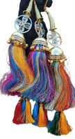 Indian punjabi parandi mehndi jaago mirror bridal patiala paranda hair braid ii2