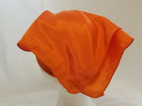 Sikh hindu kaur singh orange plain bandana head wrap gear wedding marriage rumal