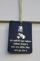 Sikh Guru Gobind Nanak Dev Car Mirror HANGER Punjabi Singh Kaur Wood Pendant GG7