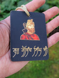 Sikh Guru Gobind Nanak Dev Car Mirror HANGER Punjabi Singh Kaur Wood Pendant GG7