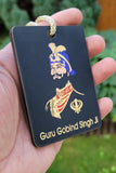 Sikh Guru Gobind Nanak Dev Car Mirror HANGER Punjabi Singh Kaur Wood Pendant GG7