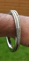 Stainless steel kara sikh twisted copper brass collar kada singh kaur bangle b12