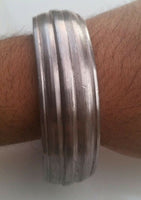Sarbloh pure iron steel smooth sikh singh khalsa taksali chunky kara kada d10