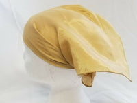 Sikh hindu kaur singh golden plain bandana head wrap gear wedding marriage rumal