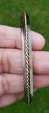 Sikh kara stainless steel twisted brass copper rope kada singh kaur bangle g16