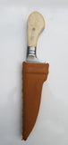 Stunning leather sheath ceremonial sikh kaur singh siri sahib taksali design OO6