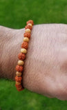 Rudrakhsa tulsi rudra beads evil eye protection talisman hindu luck bracelet cca