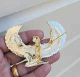 Egypt fairy angel brooch vintage look gold plated suit royal broach pin k23 new