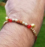 Hindu red thread evil eye protection stunning bracelet luck talisman amulet fg13