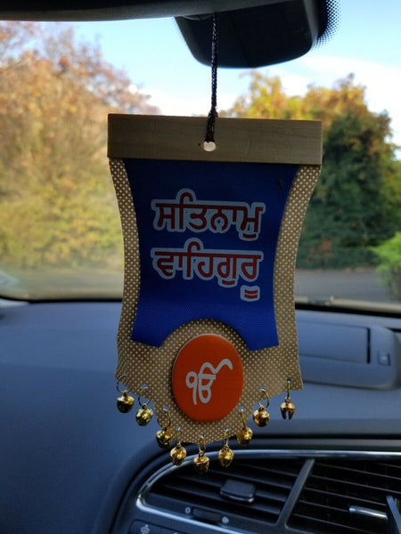Singh kaur sikh punjabi gurbani khalsa khanda ek onkar car rear mirror hanger ad
