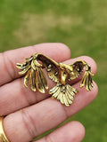 Flying eagle gold or silver plated celebrity brooch designer broach pin k18 new