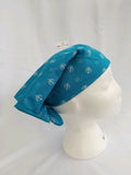 Sikh punjabi turquoise khandas bandana head wrap gear rumal handkerchief gift