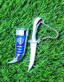 Stainless Steel Sikh kirpan Siri Sahib taksali Singh Religious Gift Sword Blue