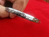 Unisex chrome plated hazoor sahib or waheguru punjabi sikh singh kara bracelets