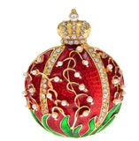 Pomegranate crown brooch vintage look gold plated broach celebrity queen pin i23
