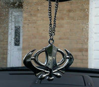 Stainless steel punjabi sikh wide khanda stunning pendant for car rear mirror
