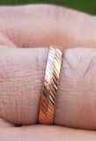 Copper ring handmade cut design fashion boho hindu evil eye shield challa h20